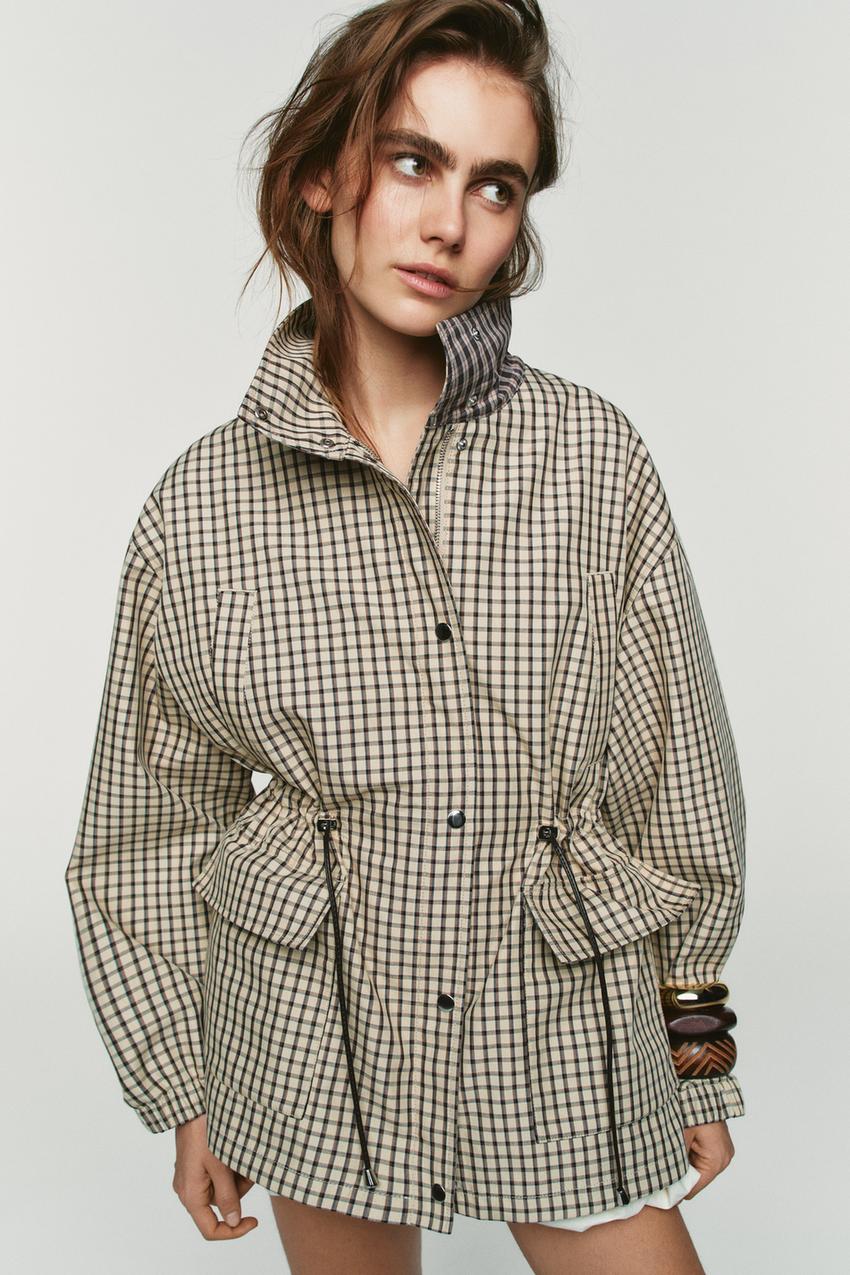 Elowira Damen Jacke mit Stehkragen und Knopfleiste