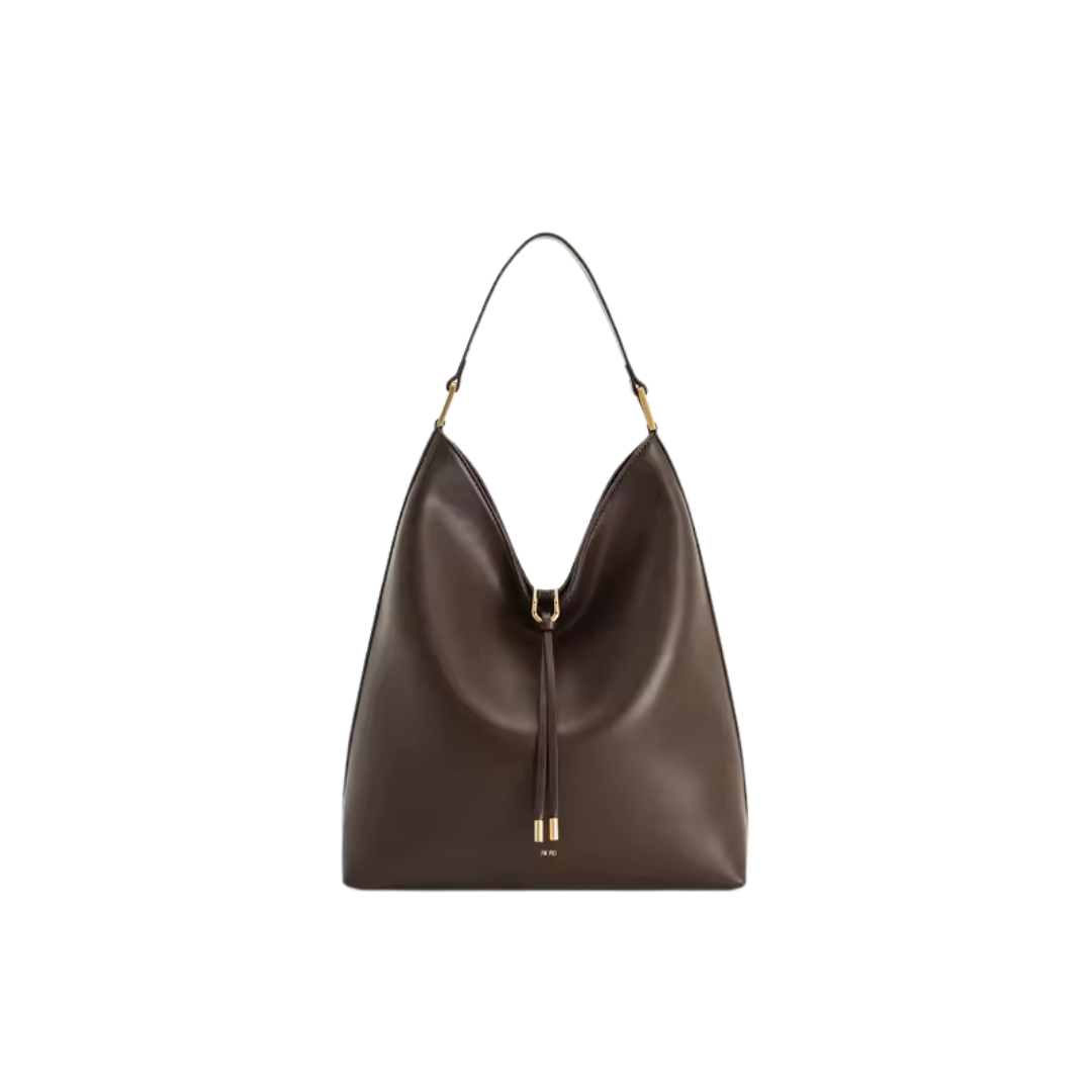 Eos Damen Schultertasche mit Henkel und Tunnelzugverschluss