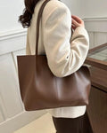 Large Women's Tote Bag with Open-Top Design