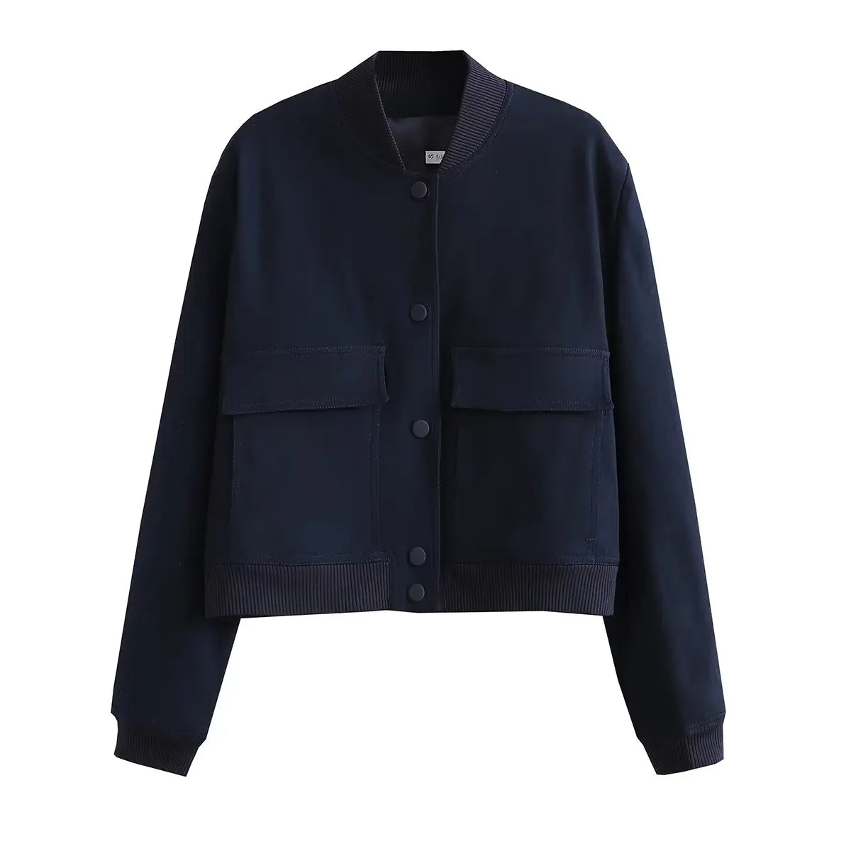 Isabell Damen Bomberjacke mit Druckknöpfen
