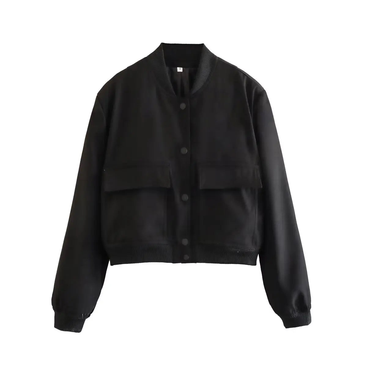 Isabell Damen Bomberjacke mit Druckknöpfen