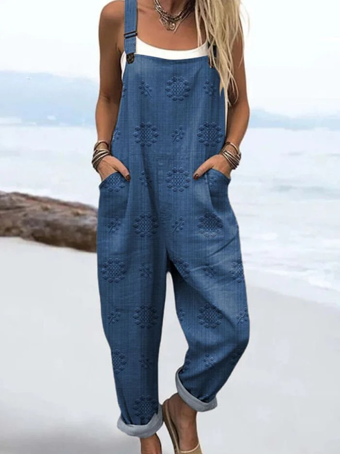 Liora | Damen Latz Jumpsuit mit Verstellbaren Trägern