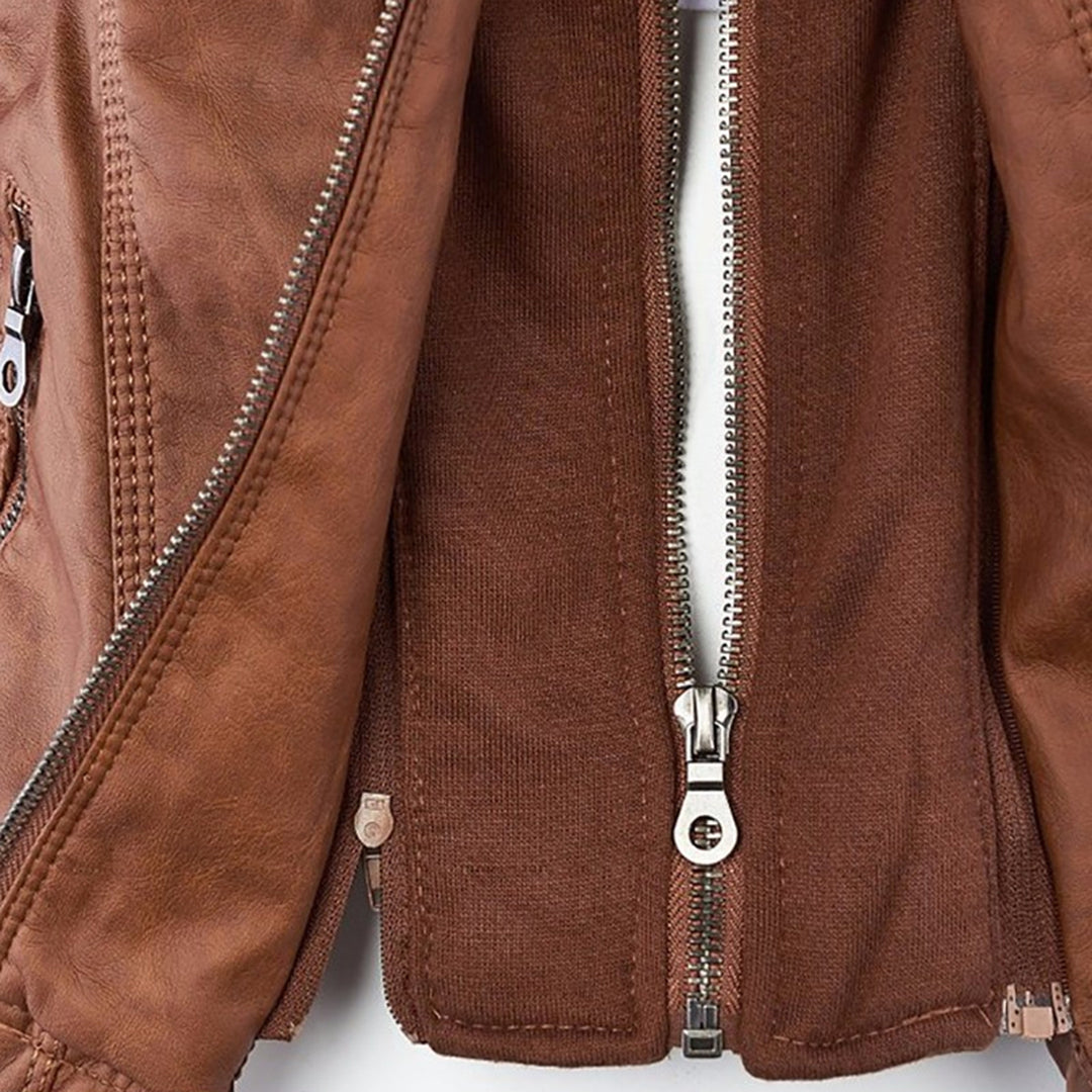 Maribel | Damen Jacke mit Kapuze und Frontreißverschluss