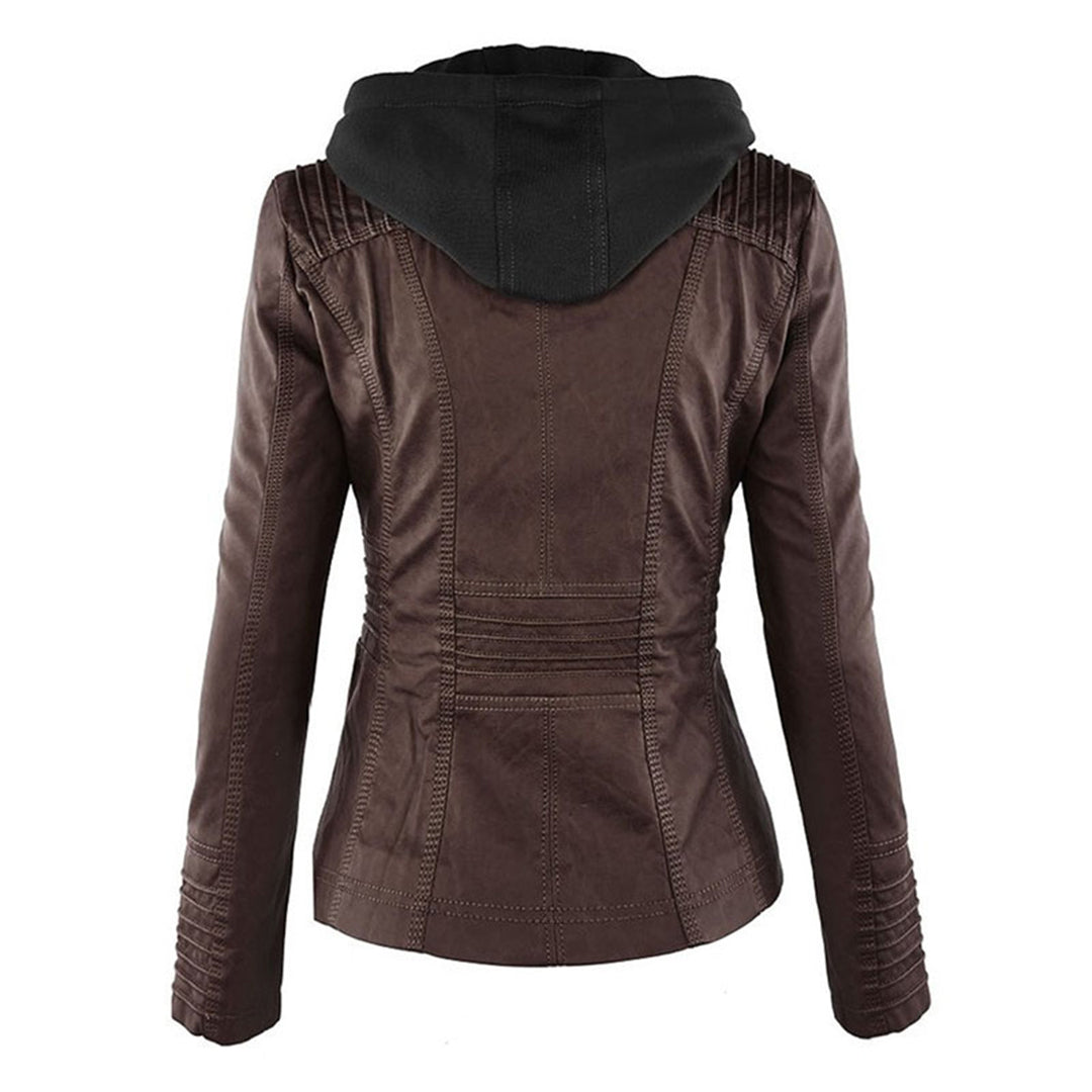 Maribel | Damen Jacke mit Kapuze und Frontreißverschluss