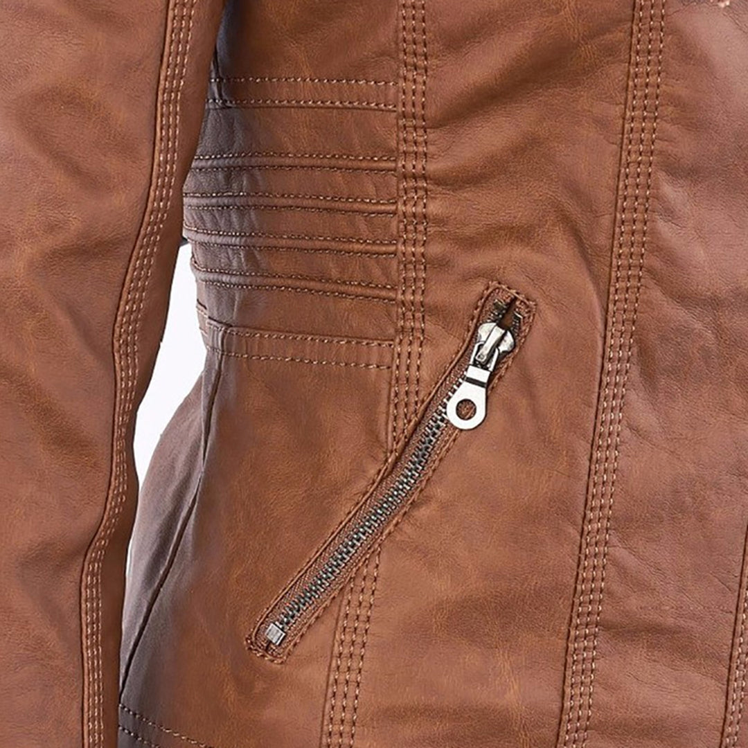 Maribel | Damen Jacke mit Kapuze und Frontreißverschluss