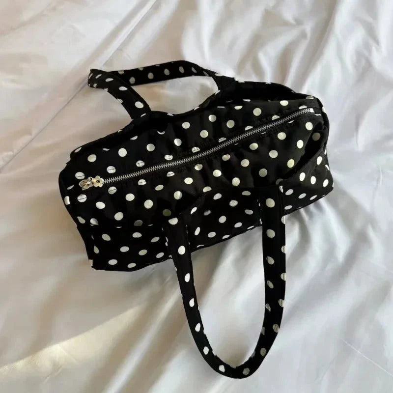 Marina Mini Duffle Bag mit Polka-Dot-Muster
