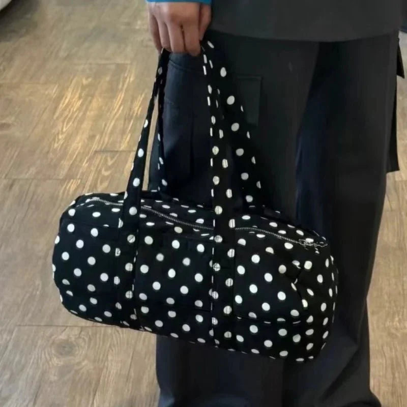 Marina Mini Duffle Bag mit Polka-Dot-Muster