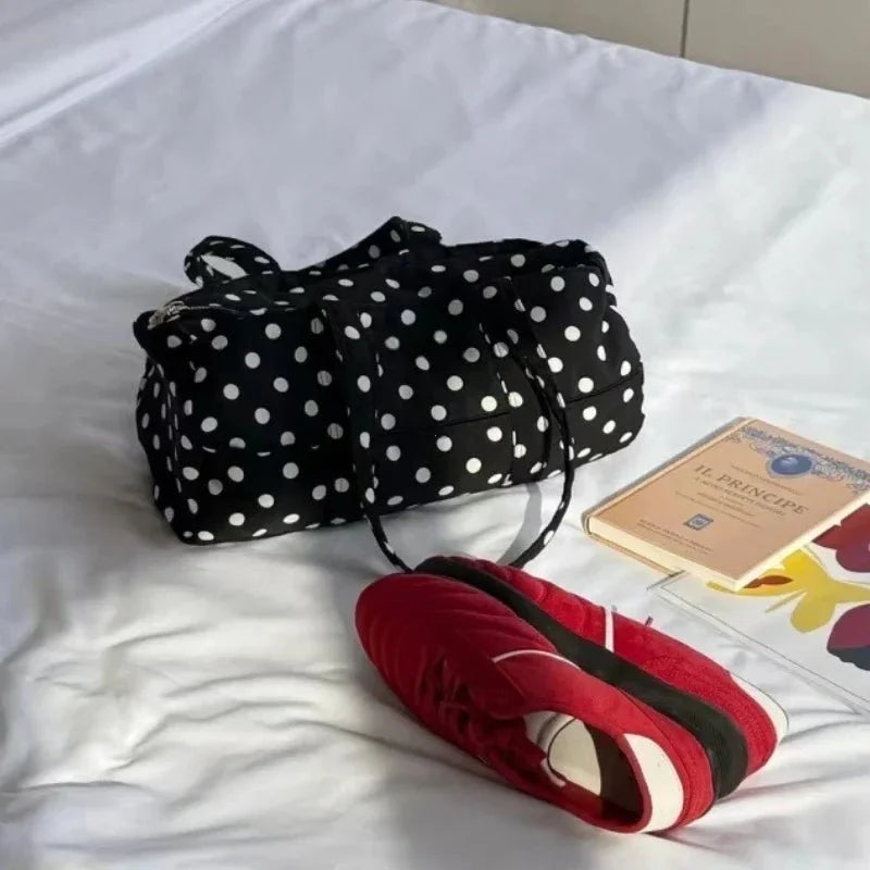 Marina Mini Duffle Bag mit Polka-Dot-Muster