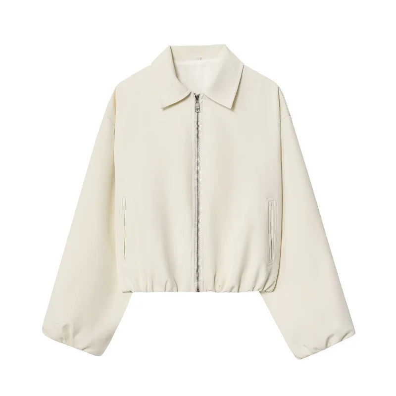 Marlene Women's Short Jacket with Balloon Sleeves