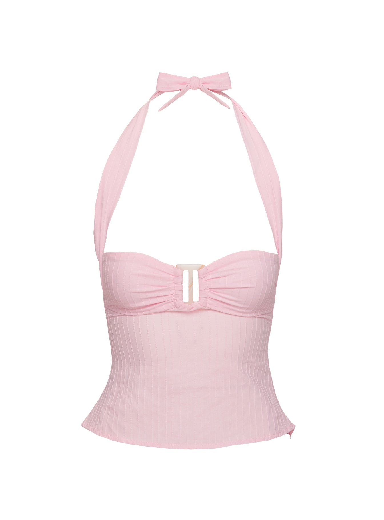Melaira Women's Ribbed Halter Top