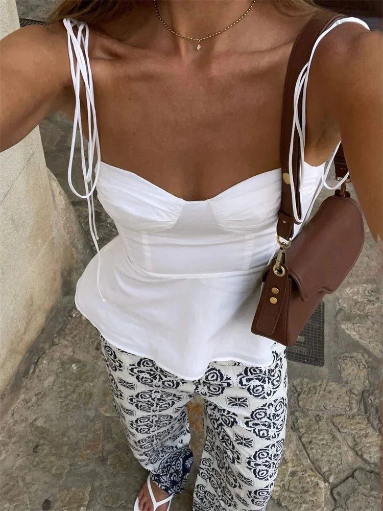 Meliora | Damen Peplum Corsagen Cami Top