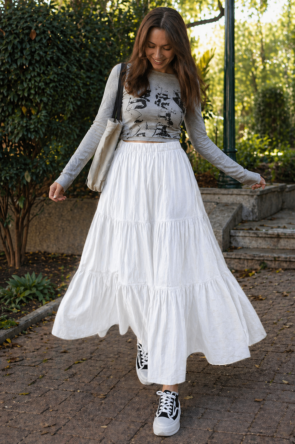 Women's Tiered Maxi Skirt