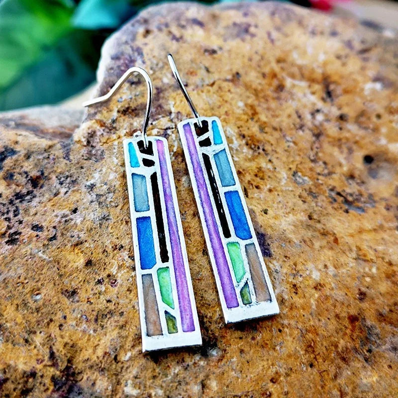 Nyxen | Women's Vintage-Inspired Geometric Drop Earrings
