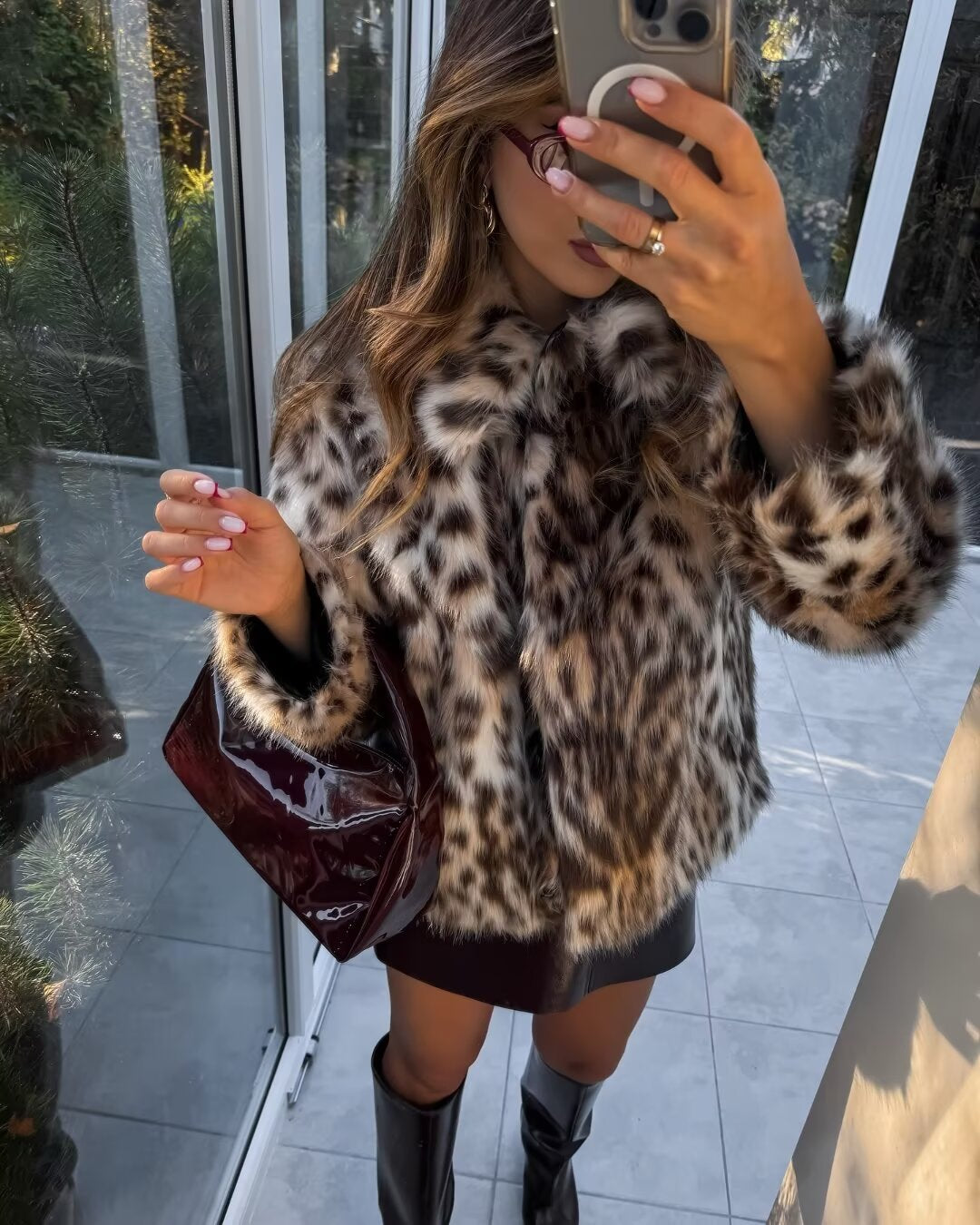Anouk | Oversized faux fur jacket