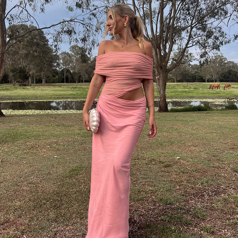 Bella | Long lace dress, asymmetrical