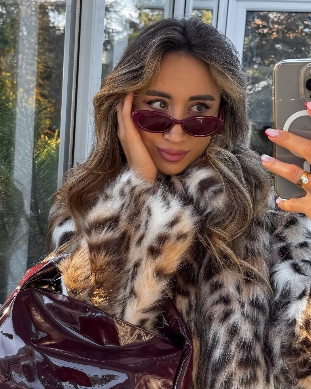 Anouk | Oversized faux fur jacket