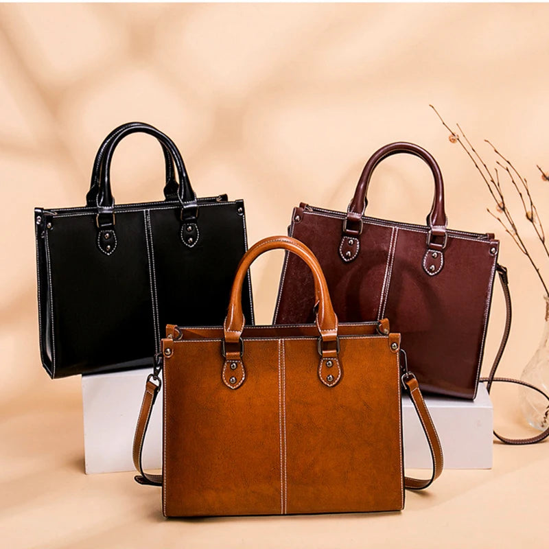 Porella | Damen Schultertasche mit Doppelgriff