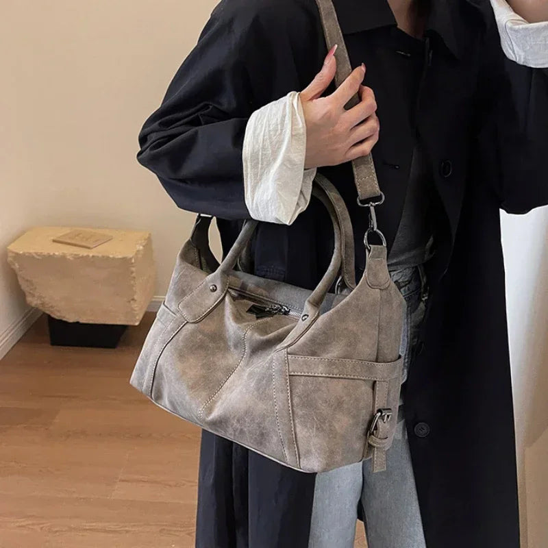 Ravella | Damen Handtasche mit Doppelgriffen