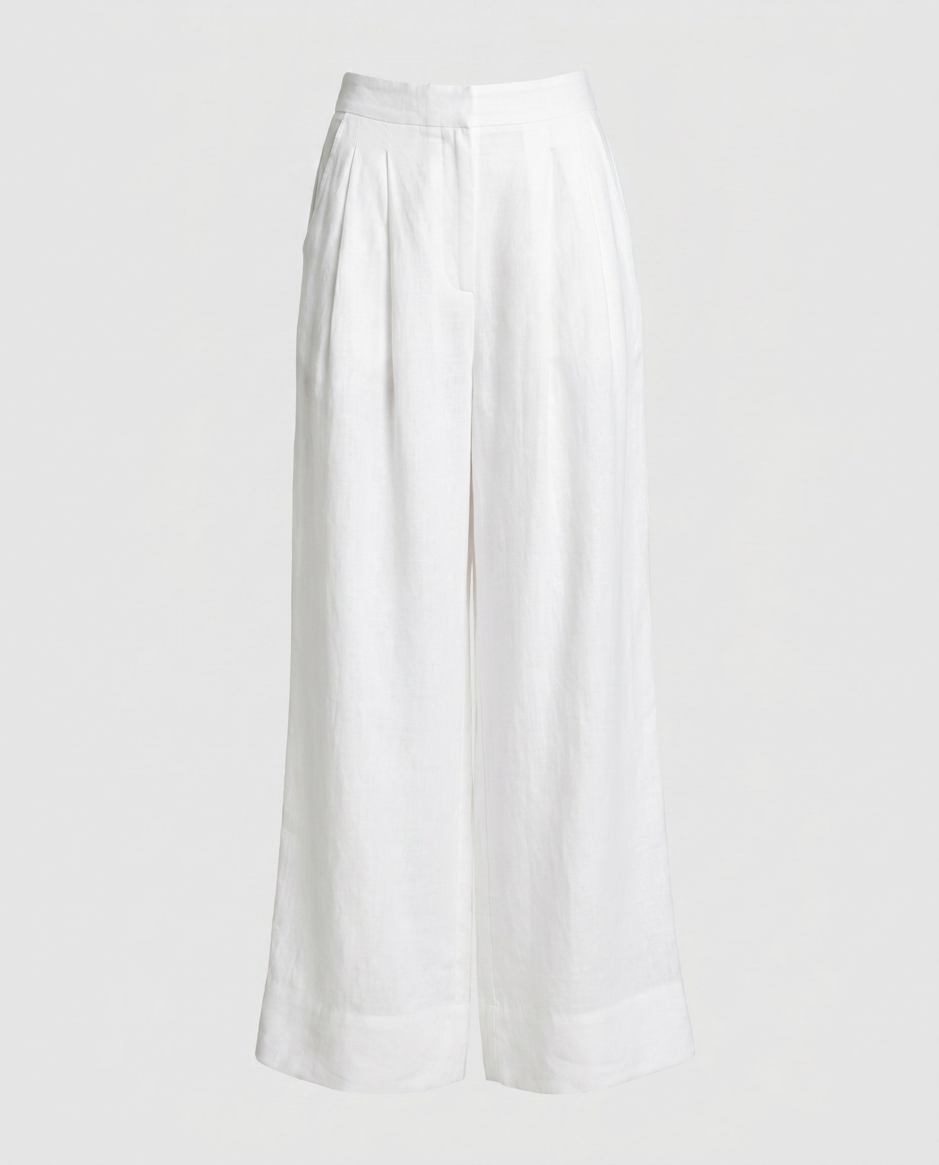 Rhea Damen Weite Hose mit Hohem Bund