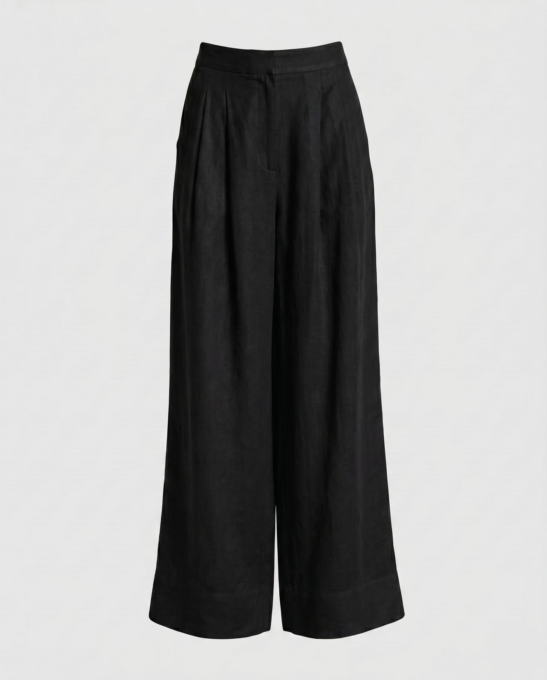 Rhea Damen Weite Hose mit Hohem Bund