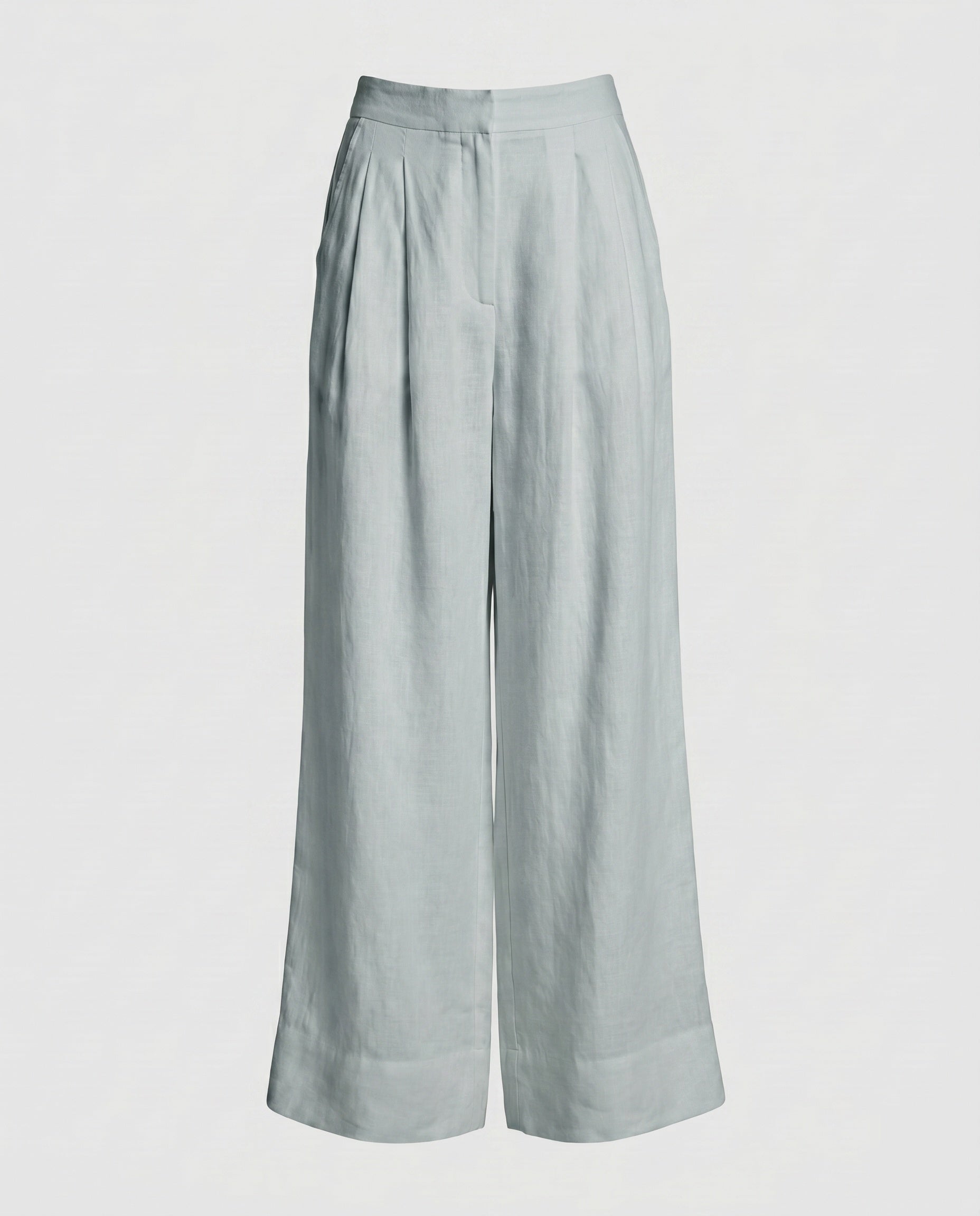Rhea Damen Weite Hose mit Hohem Bund
