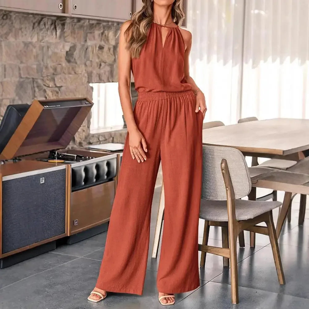 Selmira Damen Zweiteiler Set mit Top und Hose