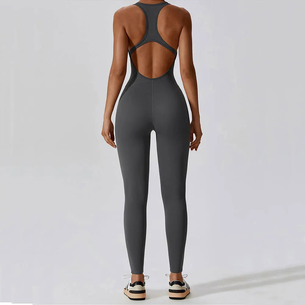 Miranda | Yoga Jumpsuit Mit Offenem Rücken