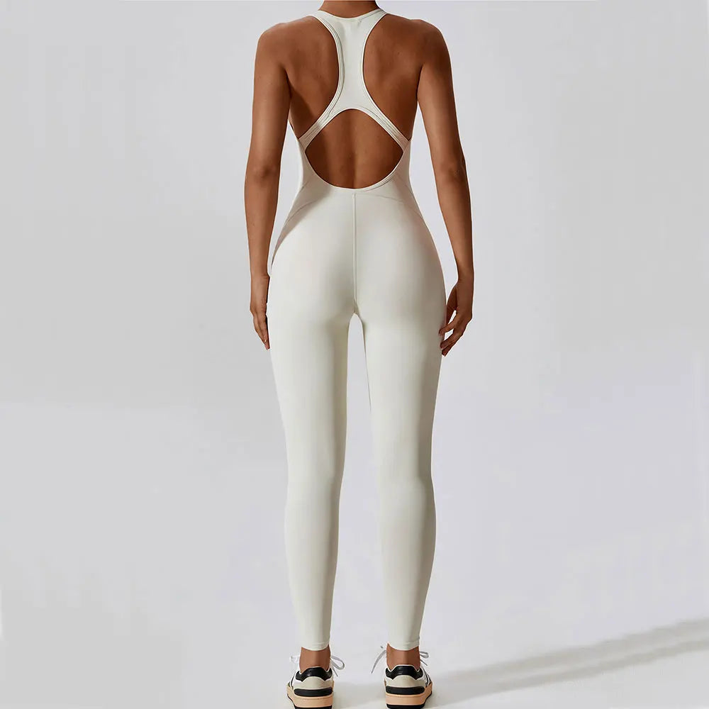 Miranda | Yoga Jumpsuit Mit Offenem Rücken