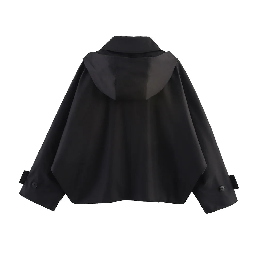 Clara | Short transitional jacket with hood