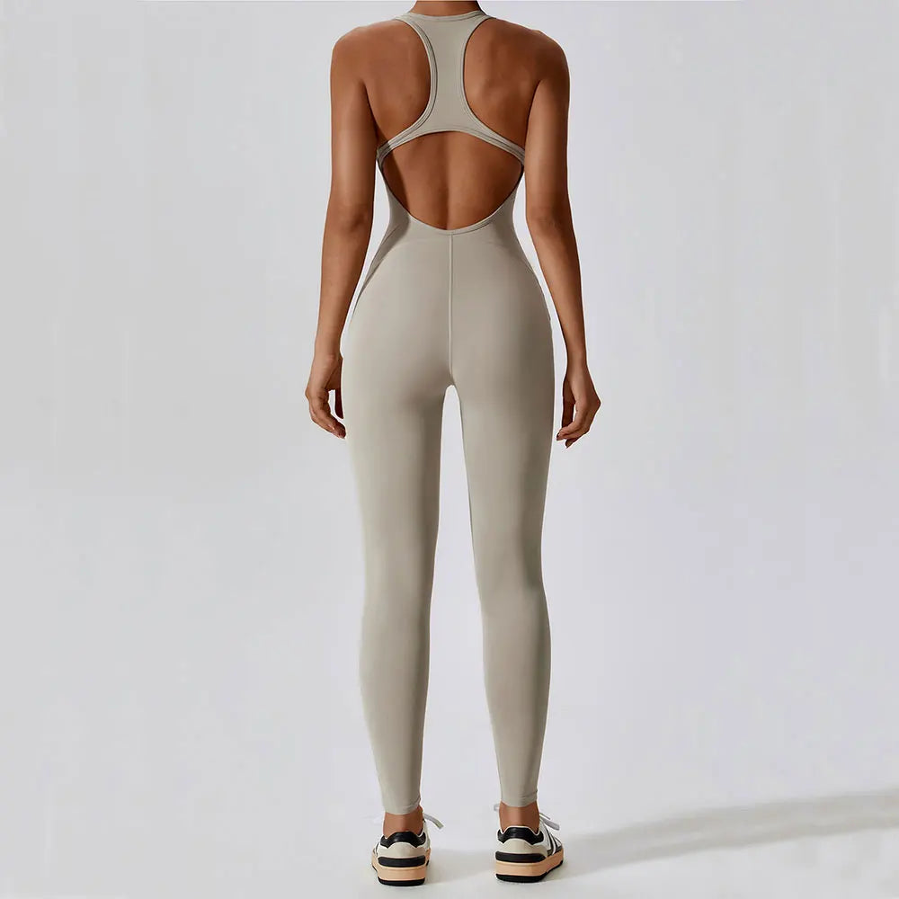 Miranda | Yoga Jumpsuit Mit Offenem Rücken