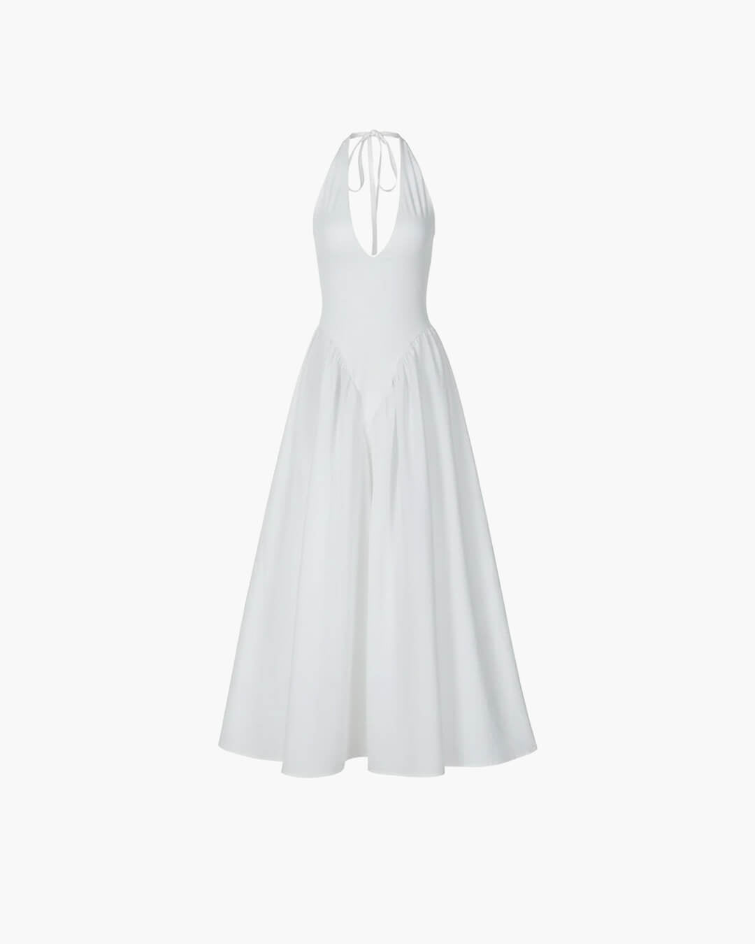 Damen Midikleid mit Halterneck