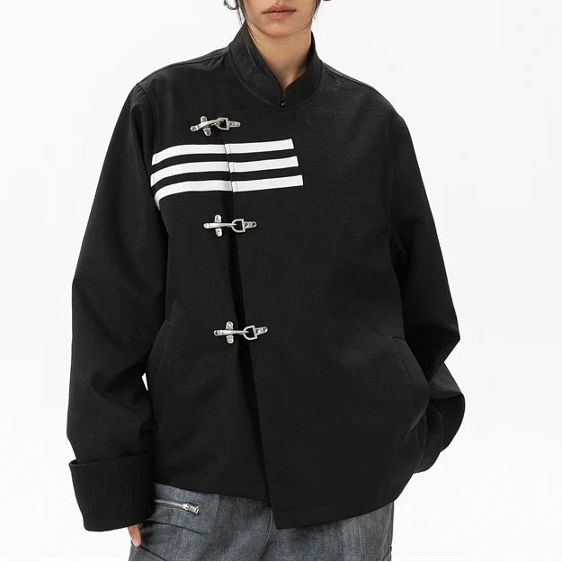 Taviera Damen Jacke mit Stehkragen und Knebelverschluss