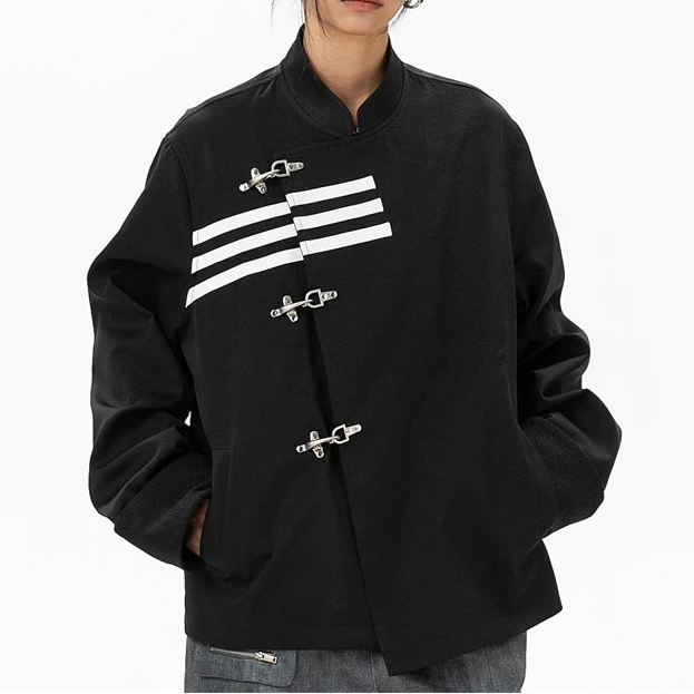 Taviera Damen Jacke mit Stehkragen und Knebelverschluss