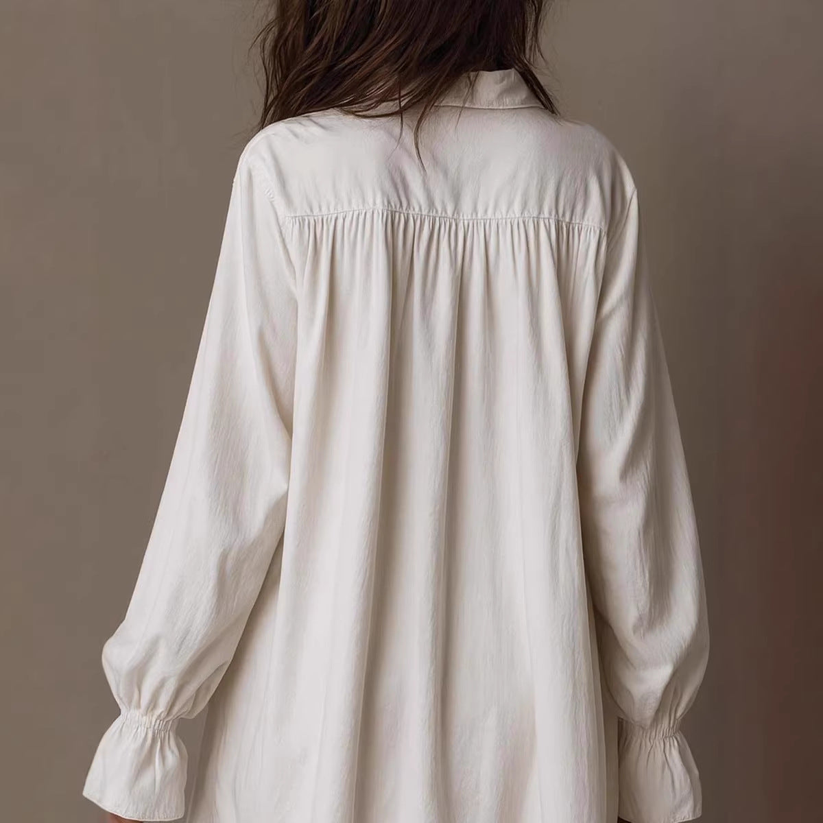 Vesta Damen Hemdblusenkleid mit Knopfleiste