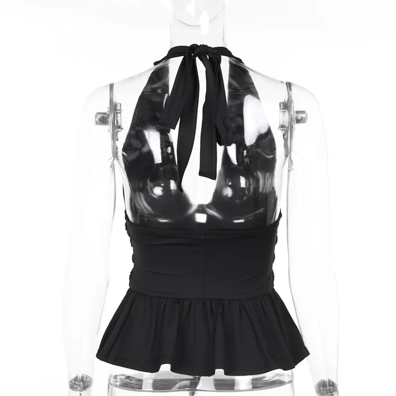 Xirella Damen Halter Top mit Nietenbesatz
