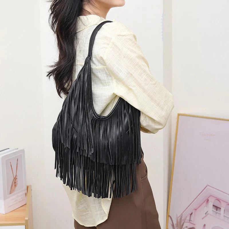 Zarela Hobo Bag with Tassels