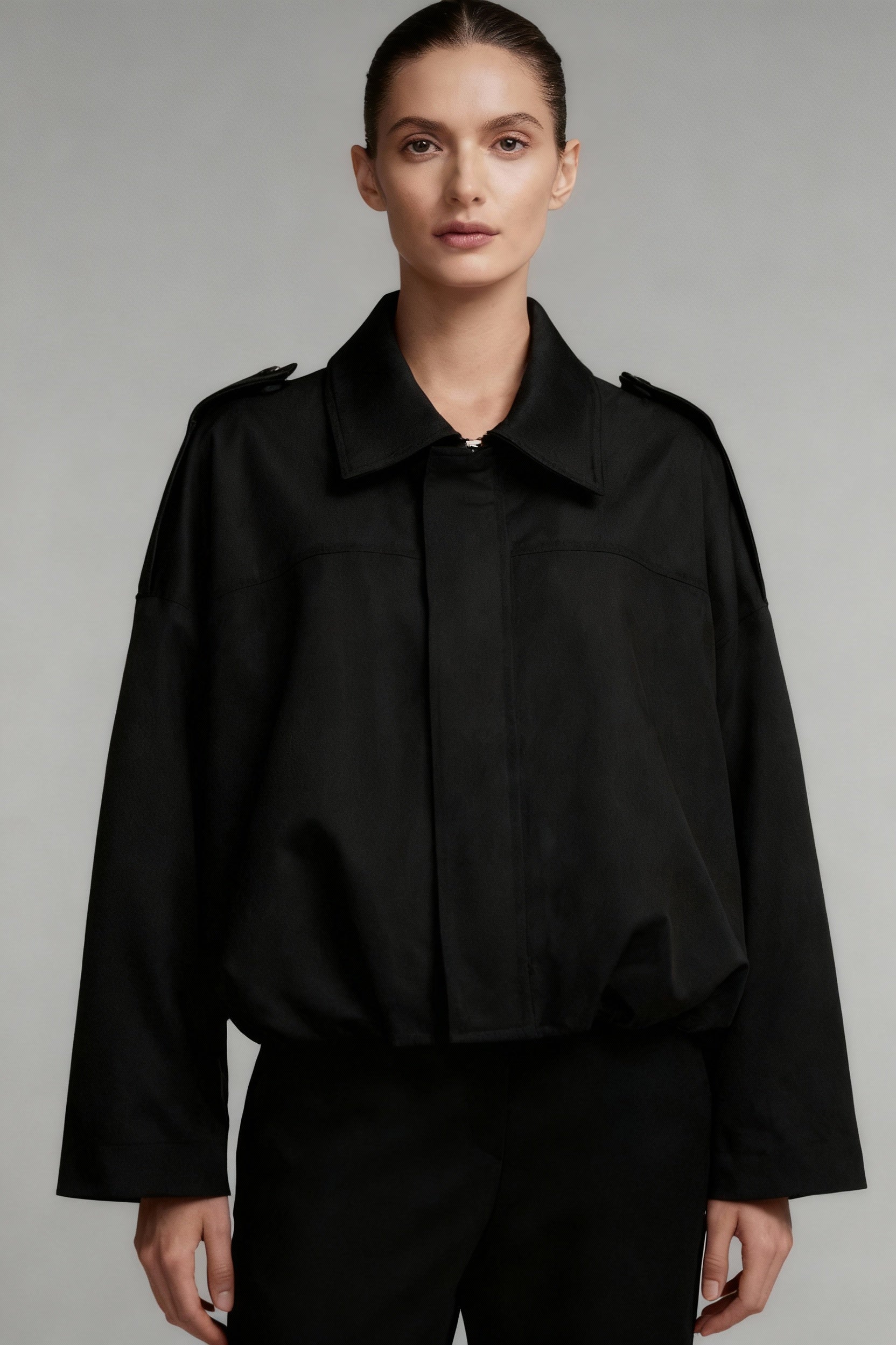 NOIR | SUEDE BOMBERJACKE