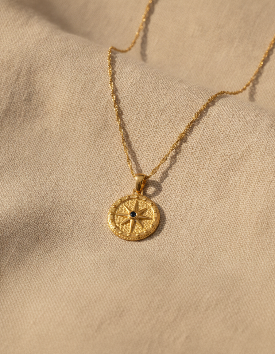 astra zircon pendant necklace - studio