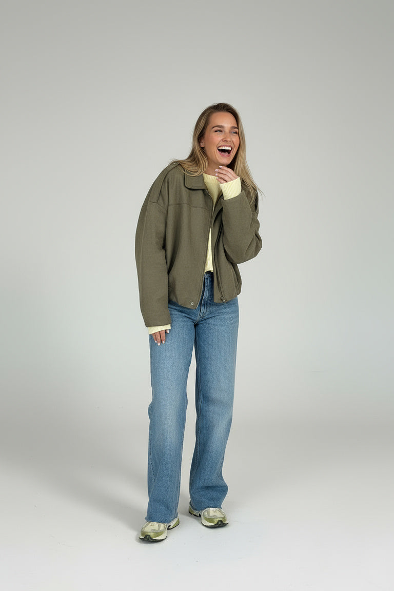 LUMIÈRE | FAUX SUÈDE BOMBERJACKE