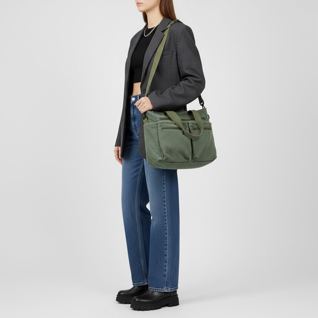 OLIVA Tote | Vielseitige und Stilvolle Tasche aus Hochwertigem Cord