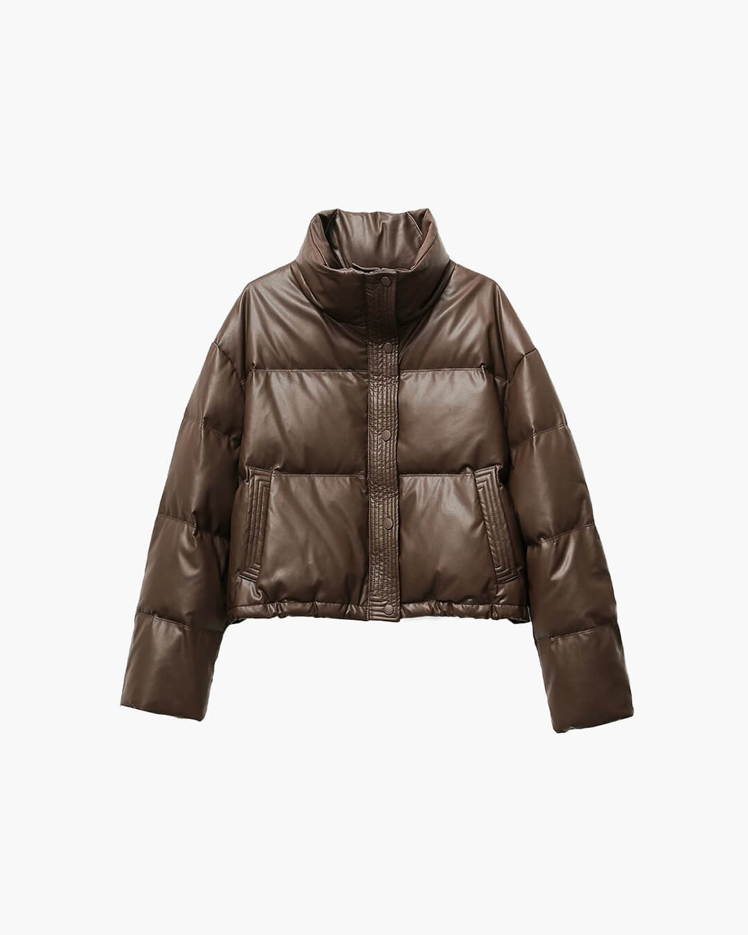 Elva | Damen Steppjacke Kurz Loose Fit Mit Stehkragen