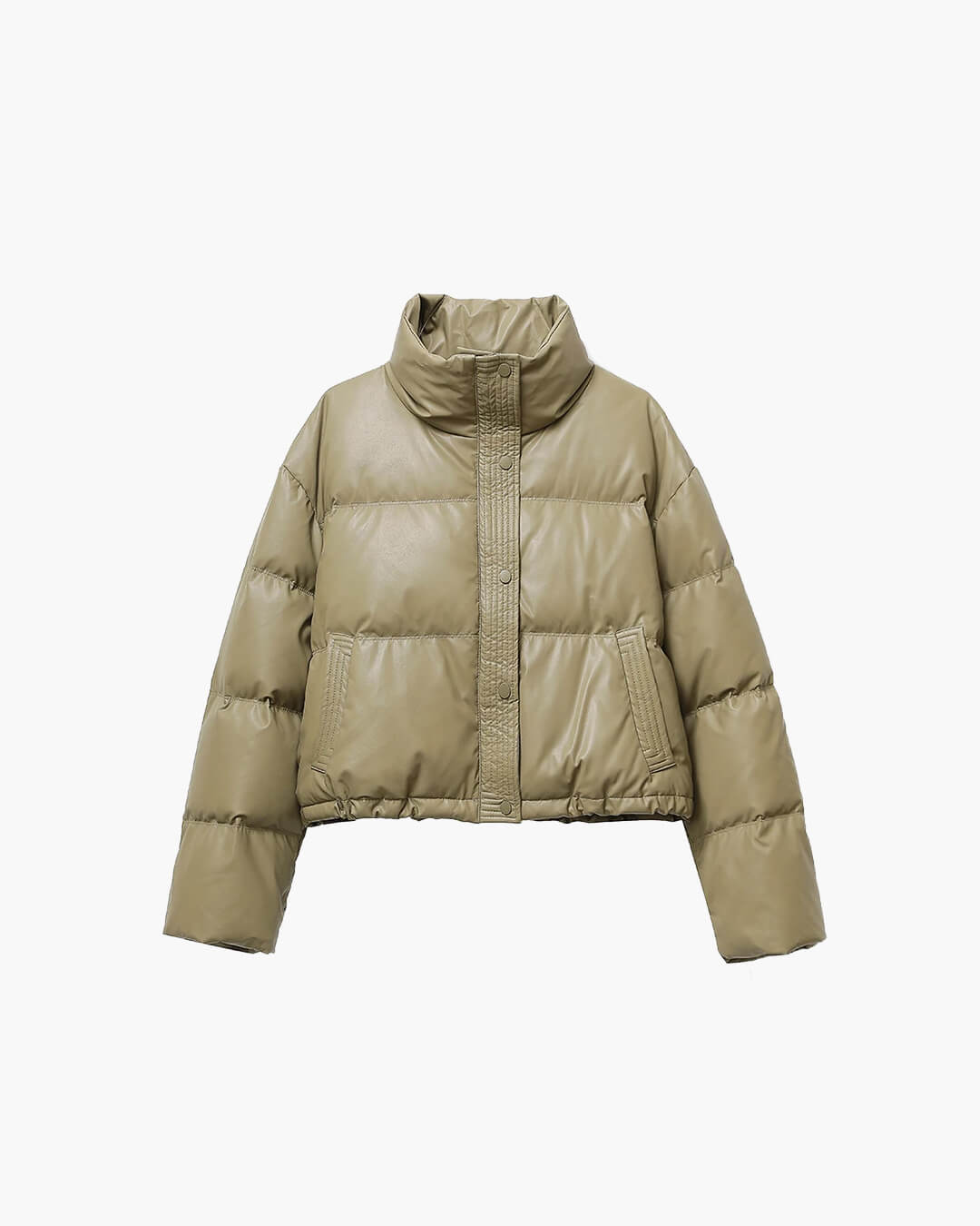 Elva | Damen Steppjacke Kurz Loose Fit Mit Stehkragen