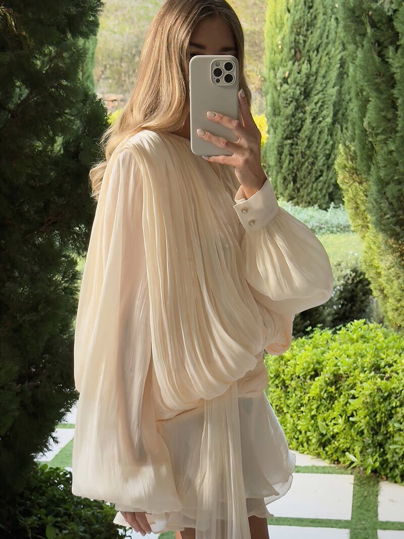 Aella | Chiffon-Minikleid Mit Volants