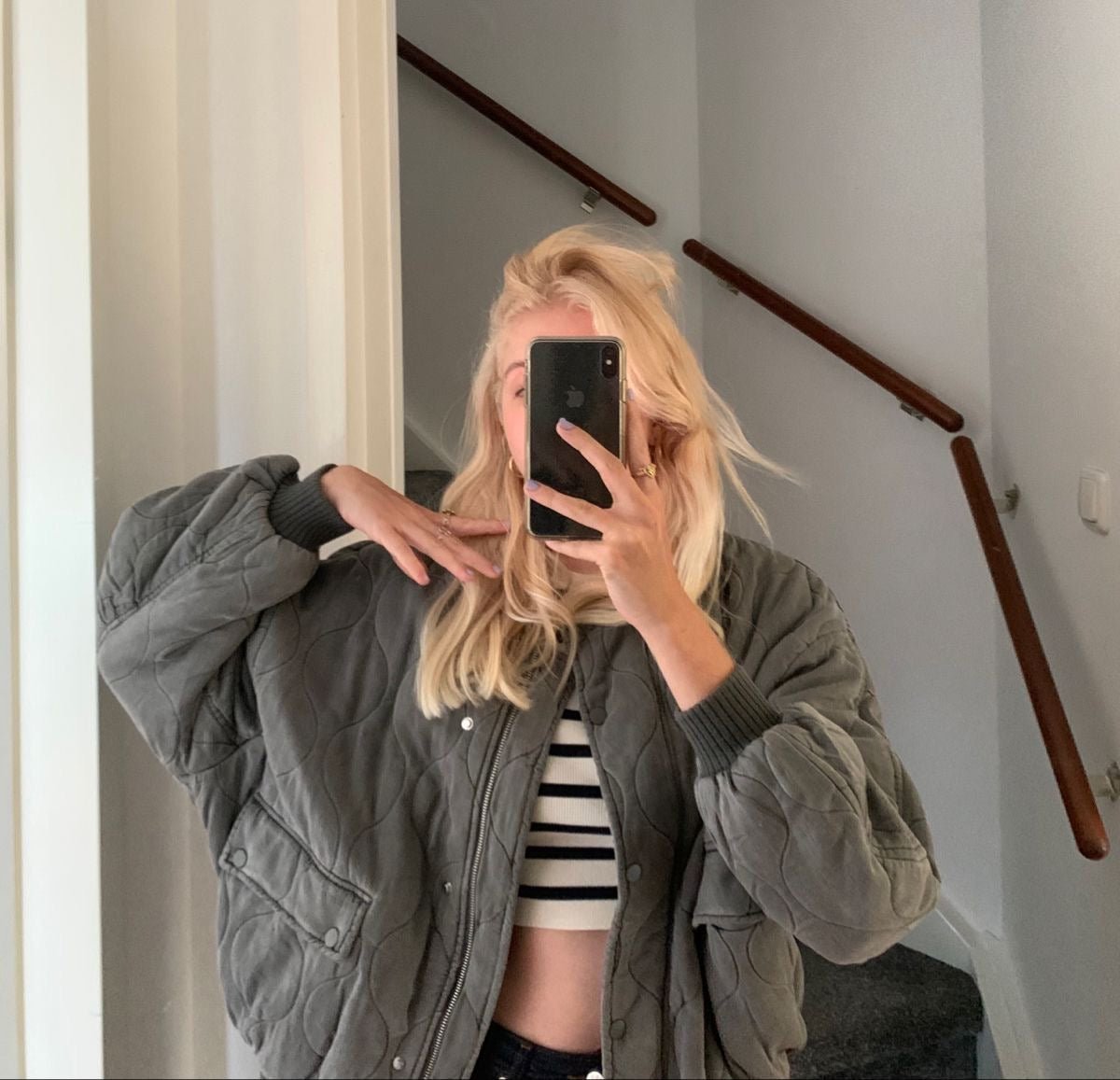 Alyssa | Quilted Bomber Jacket